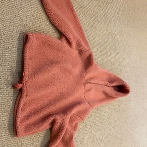Fuzzy Cropped Sweatshirt